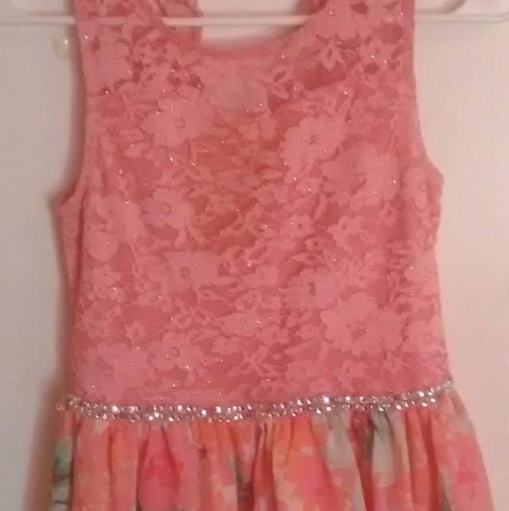 Speechless Kids Beautiful Peach  Girl's Dress 16